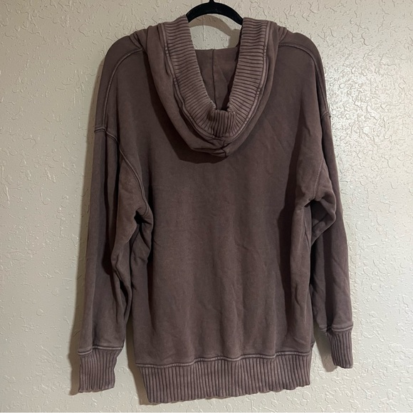 Aerie Down To Earth Henley Hoodie Size Small - Picture 4 of 5